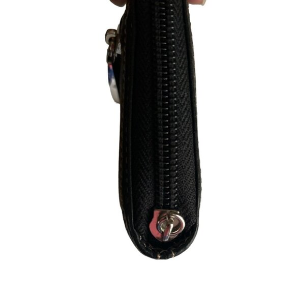 Clarks Dark Brown Leather Wallet With Zip Closure & Multiple Compartments - Picture 9 of 9